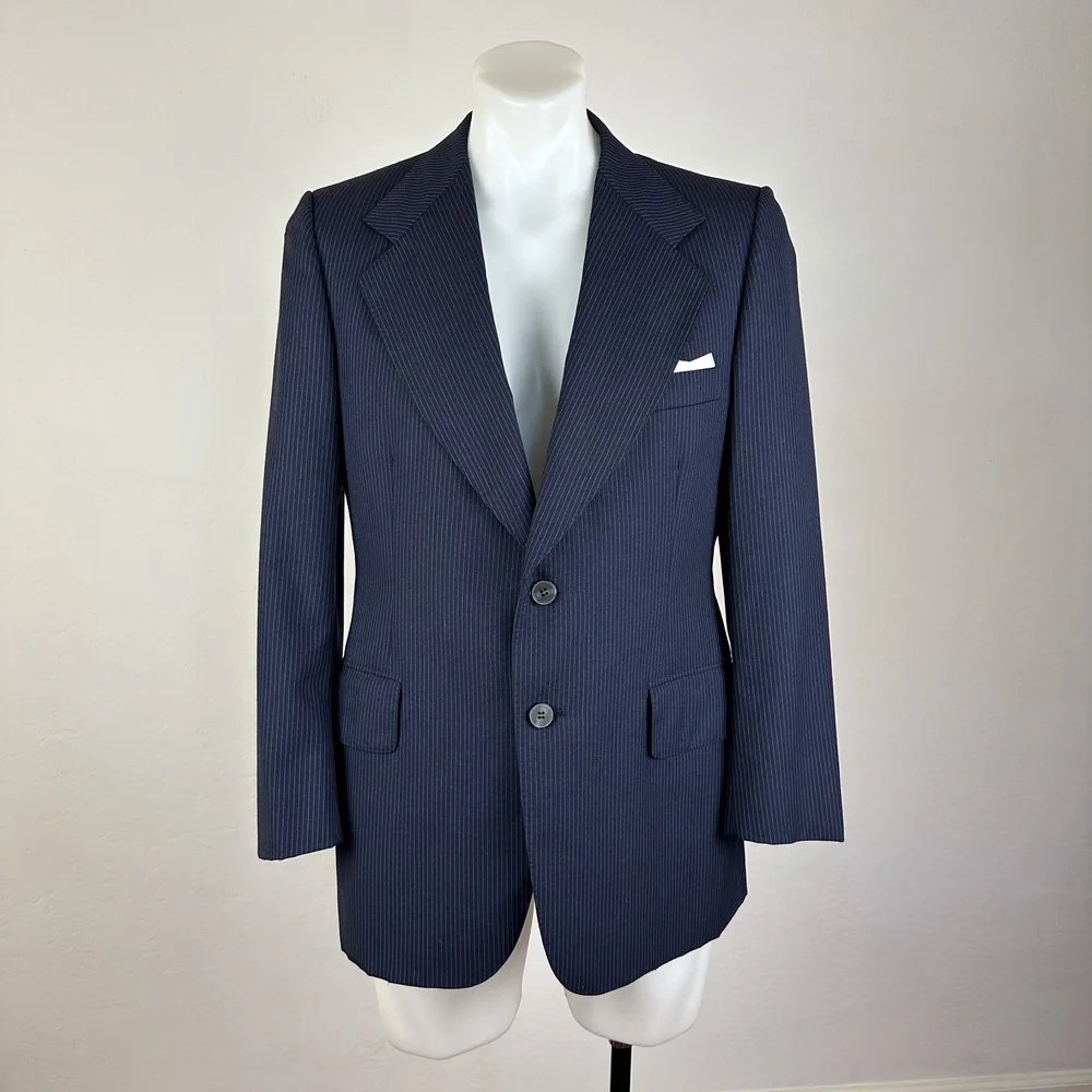 Lanvin Virgin Wool Pinstripe Sport Jacket Size 40S